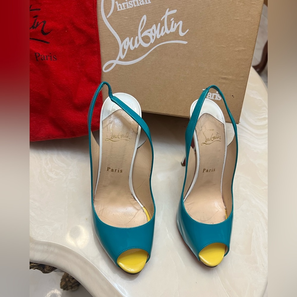 Christian Louboutin multicolor heels - Picture 2 of 5